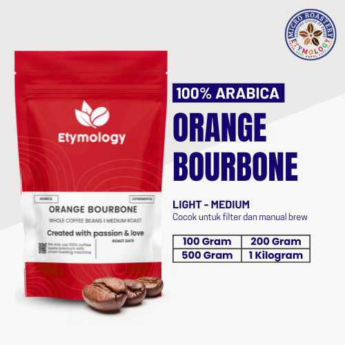 

TERLARIS ETYMOLOGY - Kopi Arabica Orange Bourbone 100gr – 1kg Roasted Beans Fresh