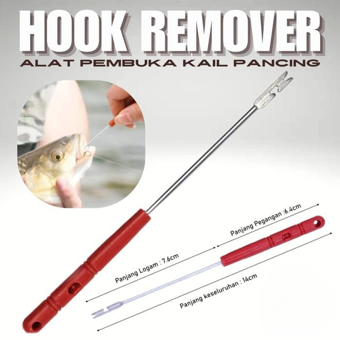 Alat Pelepas Kail Pancing Hook Remover Pancing Alat Pencungkil Kail Alat Pelepas kail Pada Mulut Ika