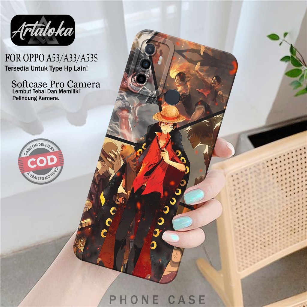 Case Hp OPPO A53/A53S/A33 Fashion Case Anime Softcase OPPO A53/A53S/A33 Casing OPPO A53/A53S/A33 Kes