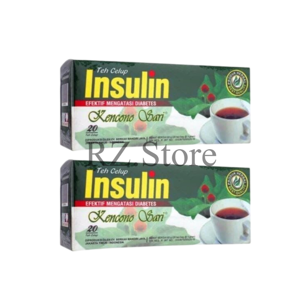 

2 PCS Kencono Sari Teh Herbal Celup Daun Insulin – Sehatkan Gula Darah & Pencernaan
