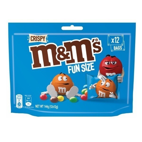 

Cokelat M&M's Crispy Milk Chocolate Fun Size isi 12 Packs