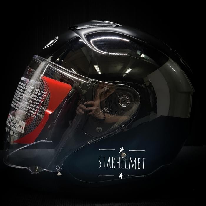 Helm KYT KYOTO R Solid Black Gloss Original New - XXL