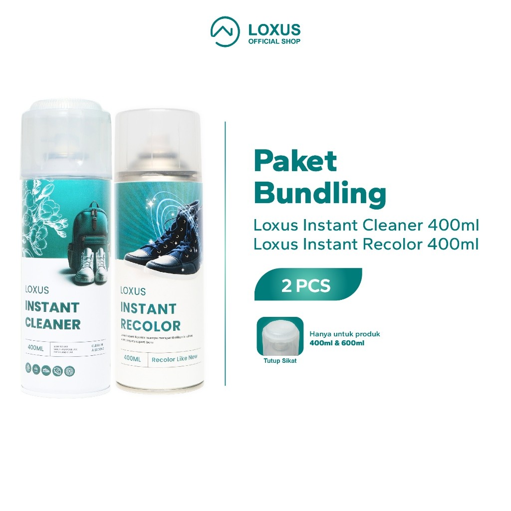 ZENITSTORE Loxus Paket Perawatan Sepatu Loxus Instant Cleaner dan Loxus Instant Recolor