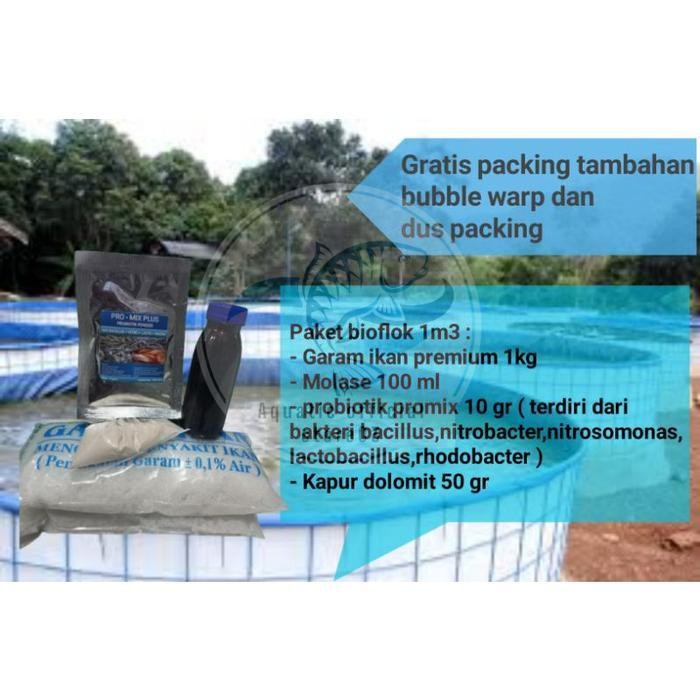 Paket kolam bioflok 1 m3 / paket lengkap bioflok / bioflok / kolam bioflok / probiotik / probiotik b