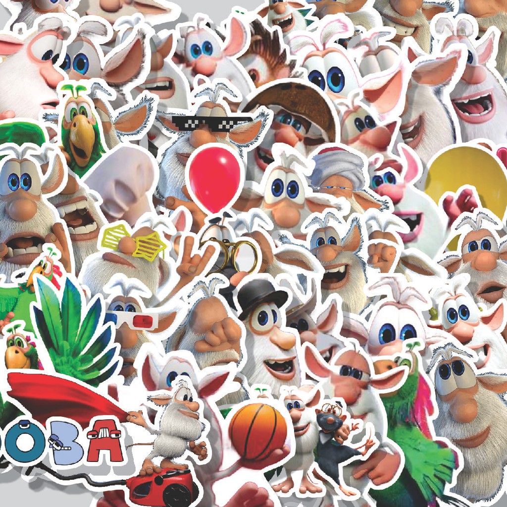 

Stiker Cutting Pack Stiker Kartun Booba Isi 100Pcs Series Aesthetic Lucu Keren Untuk Koper Bahan Vynil