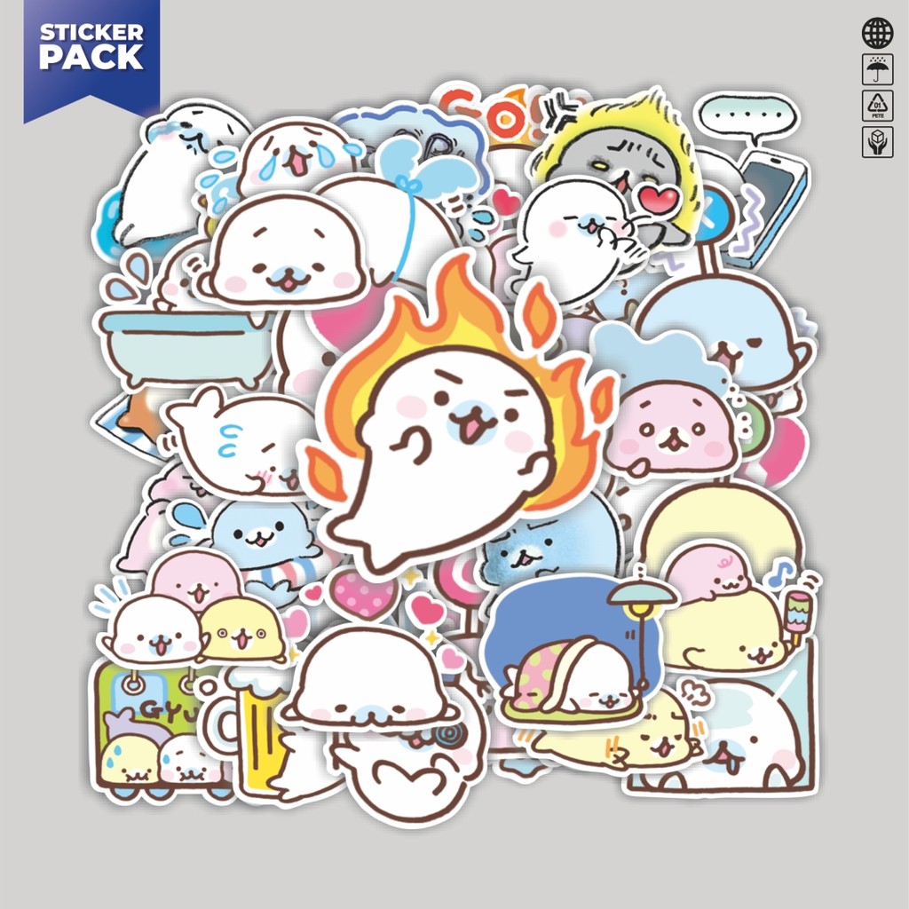 

[100PCS]Stiker Pack Stiker Line Mamegoma San X Aesthetic Vinyl Anti Air Dekorasi Sticker Laptop Buku Journal Koper Helm Casing HP Gitar Helm Skateboard