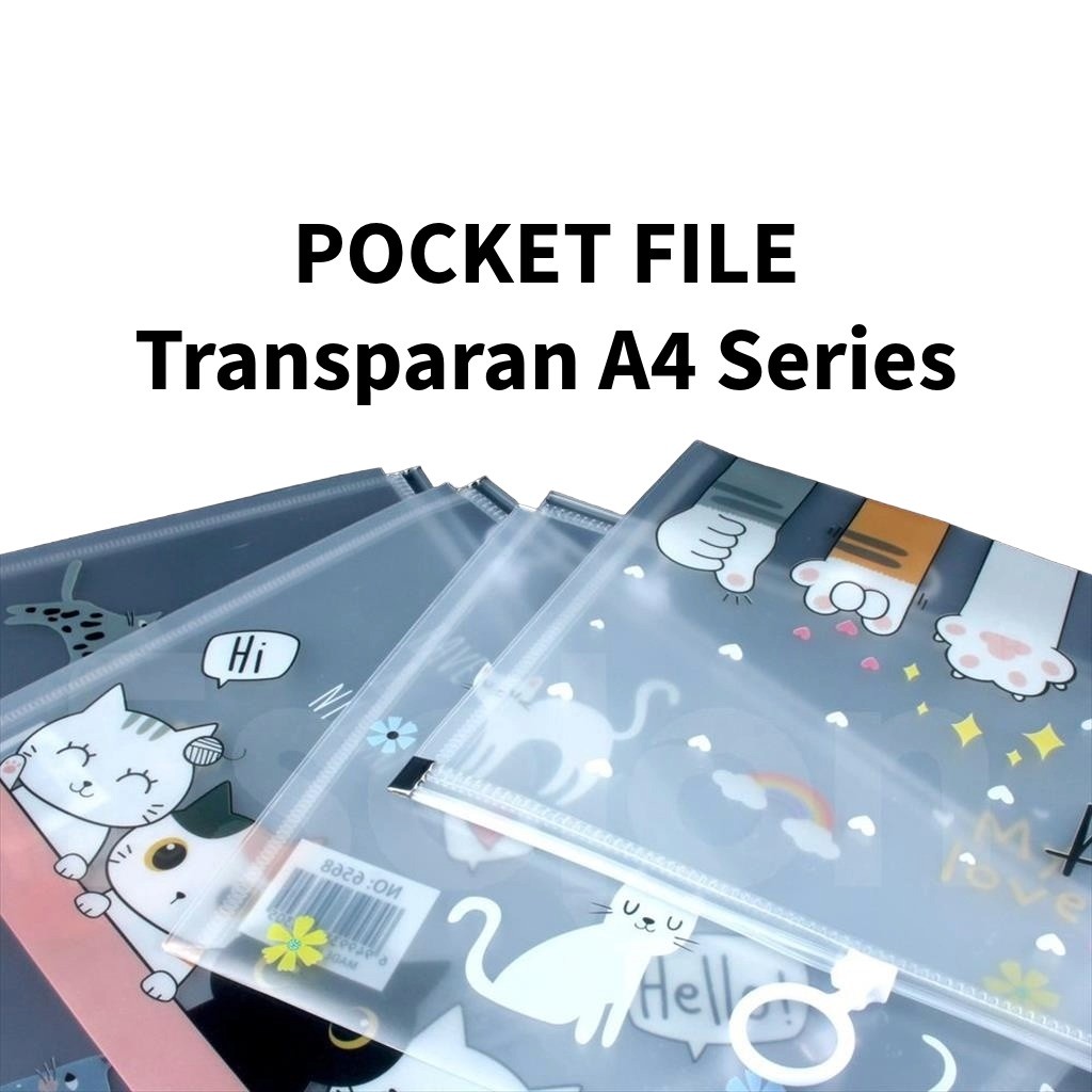 

❤️️Pocket File A4 FANCY / Map Zipper A4 Karakter❤️️