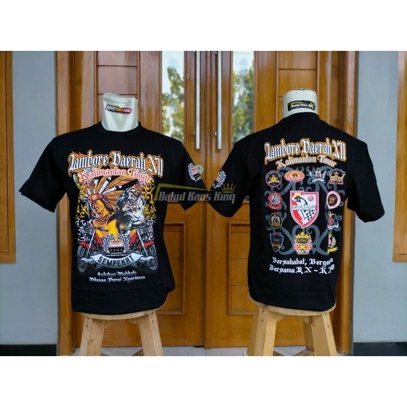 【HOT】 BAJU KAOS T-Shirt Jambore Daerah XII Kaltim Katun Combad