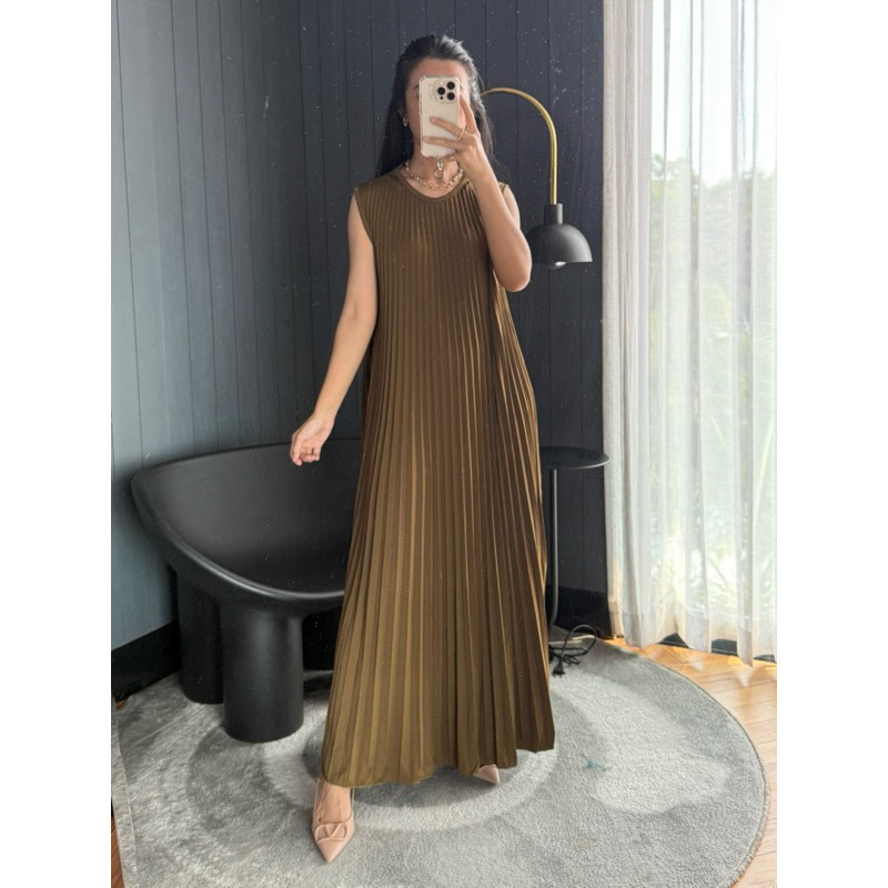 Dress Plisket Mayung / Dress Plisket Maxi / Dress Plisket Muslim