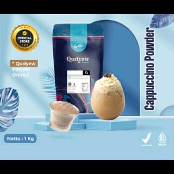 

PROMO! QUDYEW POWDER DRINK CAPPUCINO BUBUK MINUMAN CAPUCINO HALAL PREMIUM 1KG