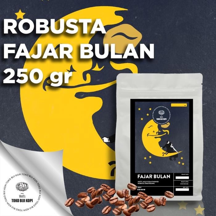 

[Promo] KOPI FULL ROBUSTA LAMPUNG FAJAR BULAN - 250 GRAM - BIJI-(TANPA-GILING)
