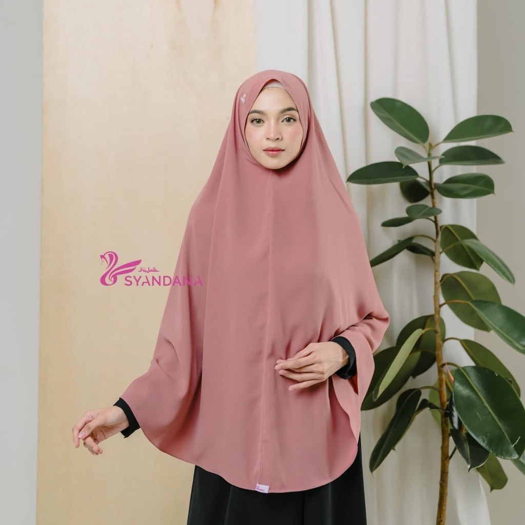 PAPESZ Hijab Syandana - Hijab Bergo Instant Syari Tanpa Pet Nesya (Non Pet Syandana) Jilbab Bergo