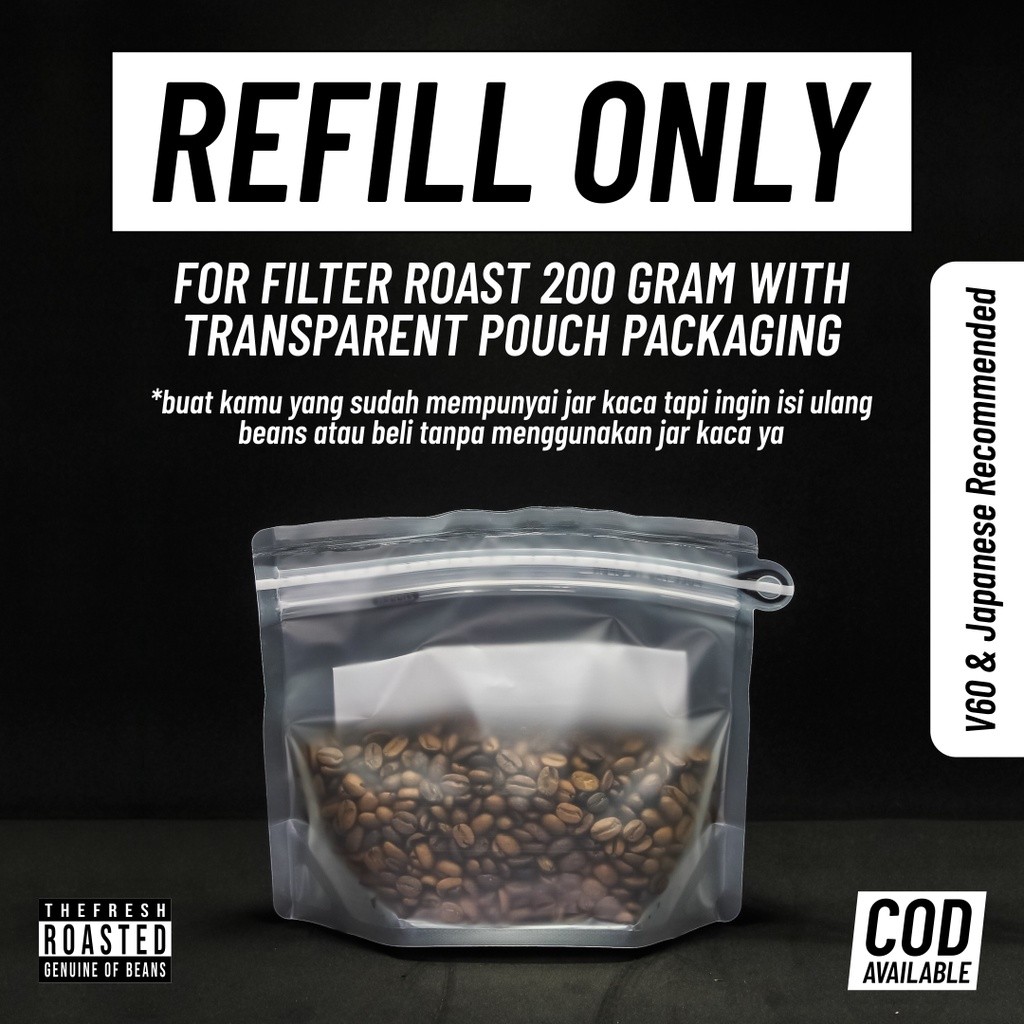 

JAMIN MURAH !!!Kopi Anjis- Biji Kopi 100% Arabica Manual Brew Filter Roast - Anjis Genuine Beans (Khusus Pembelian Refill atau Tanpa Jar Kaca)(BISA LANGSUNG ORDER)