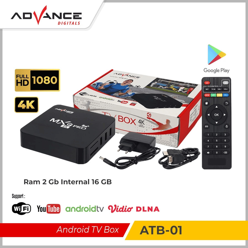 TV BOX Android ADVANCE ATB-01 Mxq Pro 4K Support Wifi 2+16GB