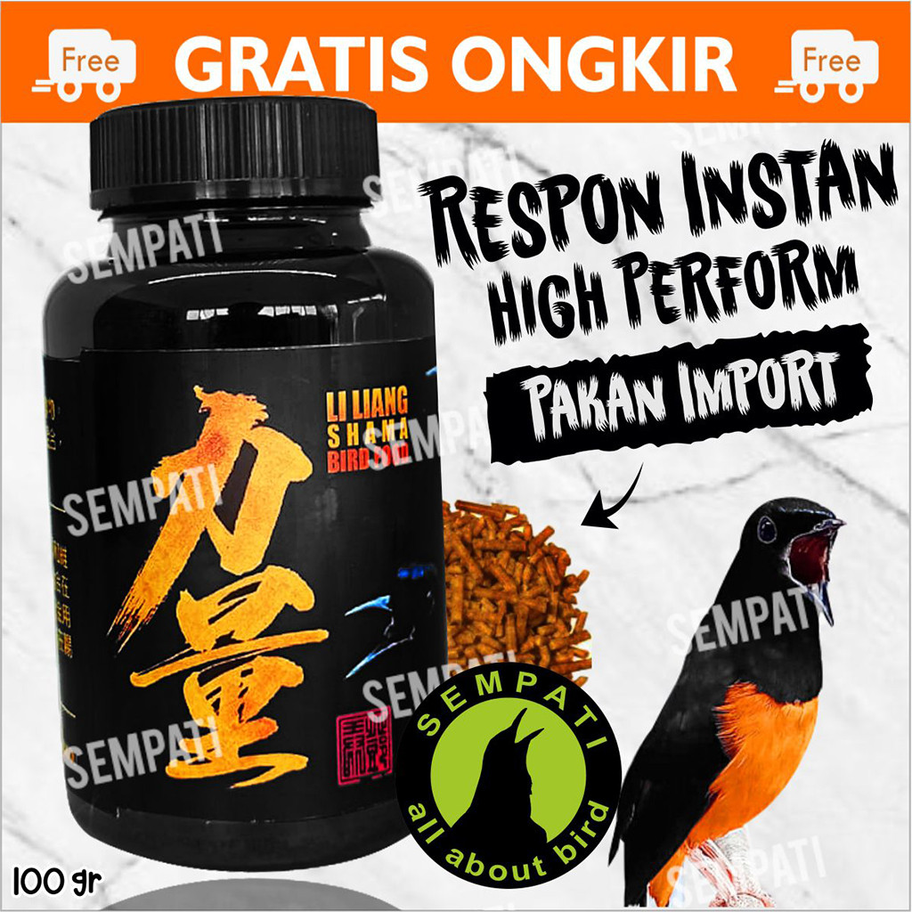 SEMPATI Pakan Burung Murai Batu Kacer Jalak Voer Import Li Liang Shama Bird Food Makanan Harian Lomb