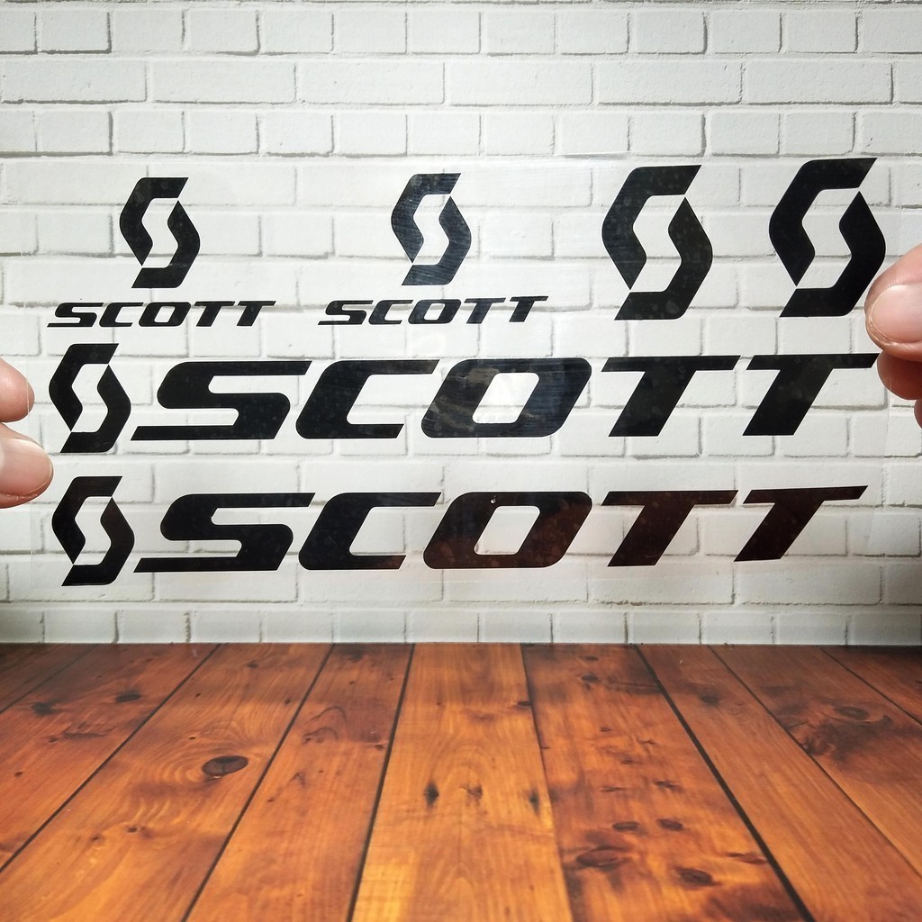 Stiker Sepeda Scott Cutting Sticker Sepeda MTB Bmx Lipat Stiker Frame Reflective Anti Air Keren