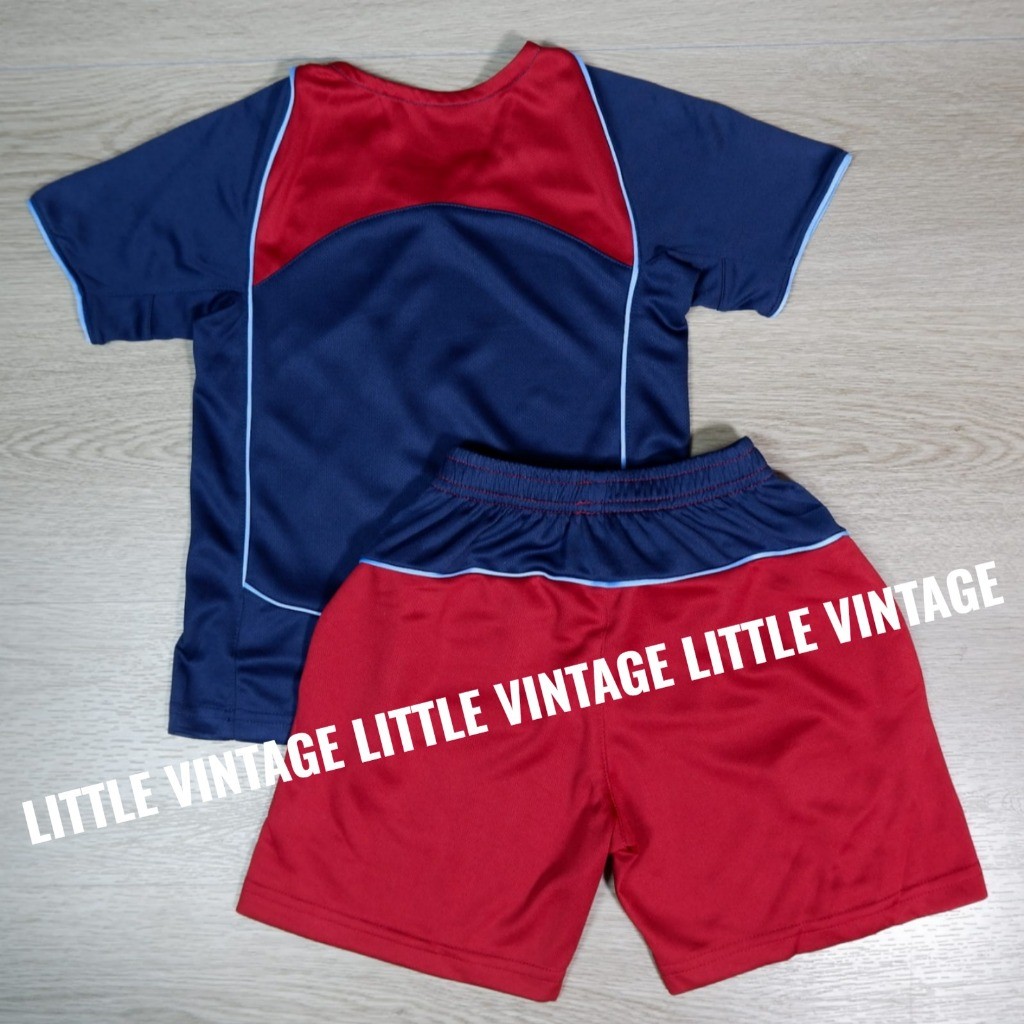 1 SET SETELAN JERSEY RETRO ANAK ANAK ATLETICO AWAY 2004 2005 04 05- BAJU BOLA KIDS - CELANA BOLA ANA