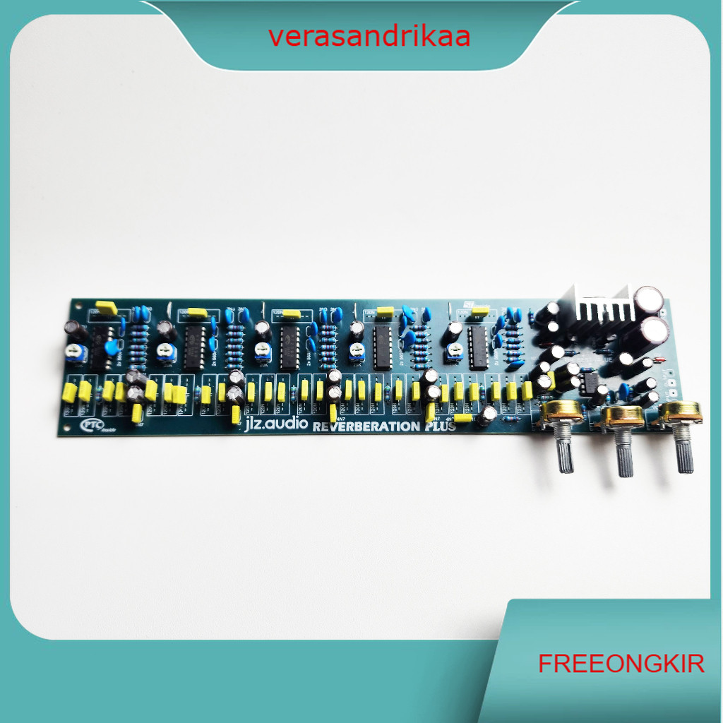 A329 KIT ECHO TONE REVERB 5 IC + REGULATOR & 3 POTENSIO (IC ORIGINAL)