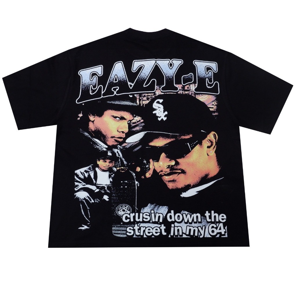 (TOP) EAZY E MUSIC BAND RAPPER SINGER LEGEND KAOS OVERSIZE TSHIRT COMBED #MUSICCATALOG