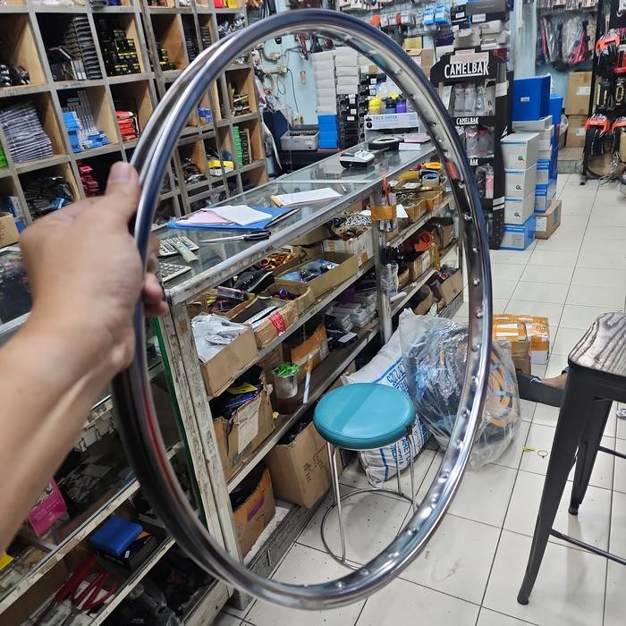 velg sepeda 26 x 175 araya besi chrome besi 36 h velg 26 araya mtb Best Quality