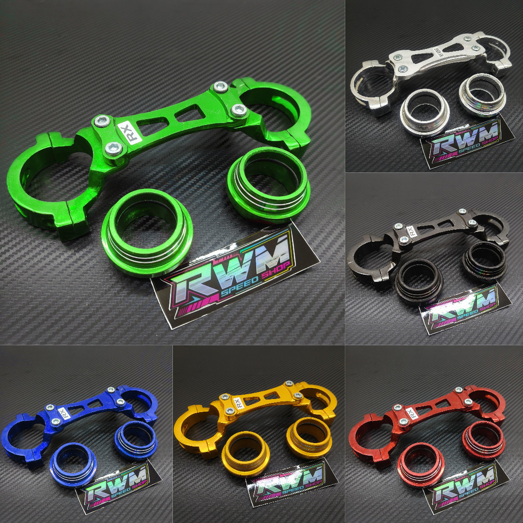 Borgol Shock Skok Depan RX King Set Seal Debu CNC AS 30 FULL ALUMUNIUM