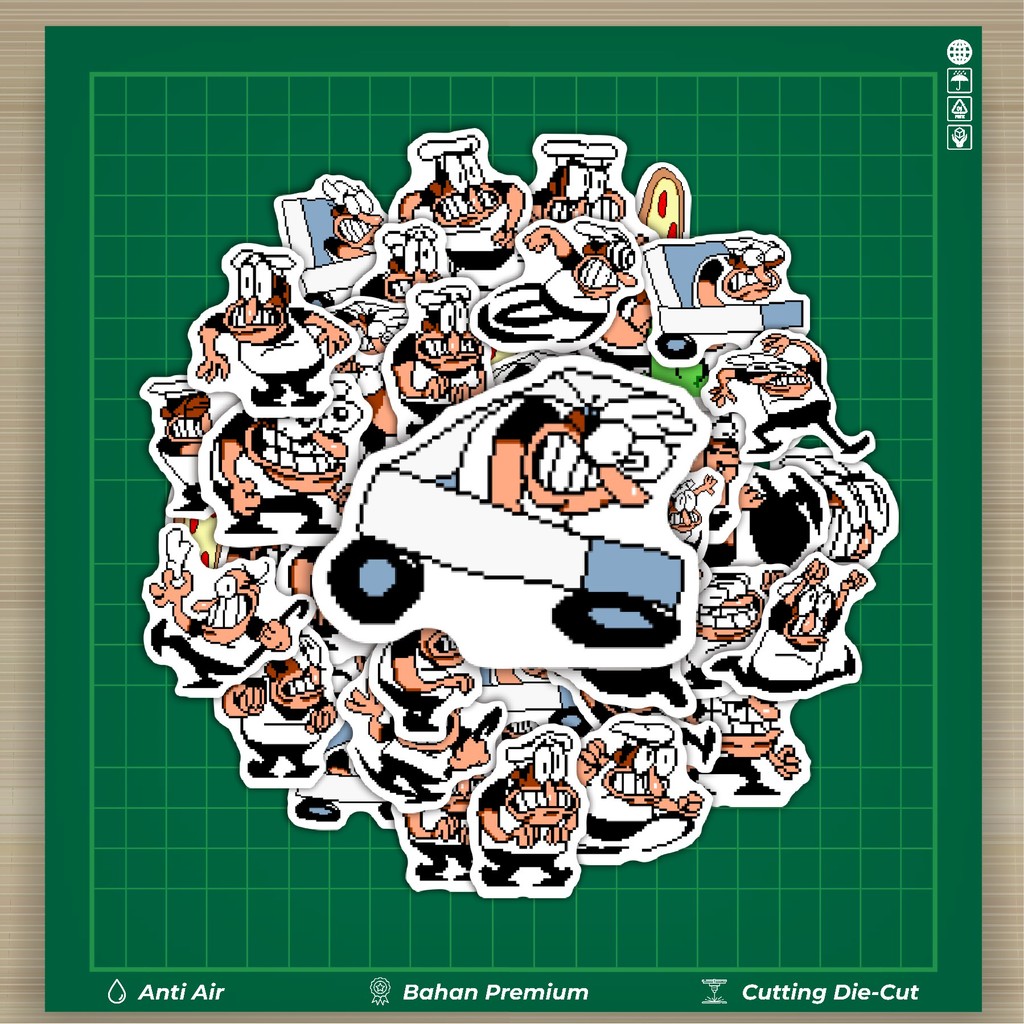 

HOT 50 PCS STIKER Pizza T Pepi V9 Stiker Fashion Cars Decal Dingin Kartu Album Custom Vinyl Anti Air- Sticker Aesthetic Buku Journal Koper Casing HP Tablet Laptop Helm Motor Botol Minum