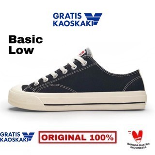 Sepatu Ventela Basic Black Natural Low [ Ventela Official Store ]