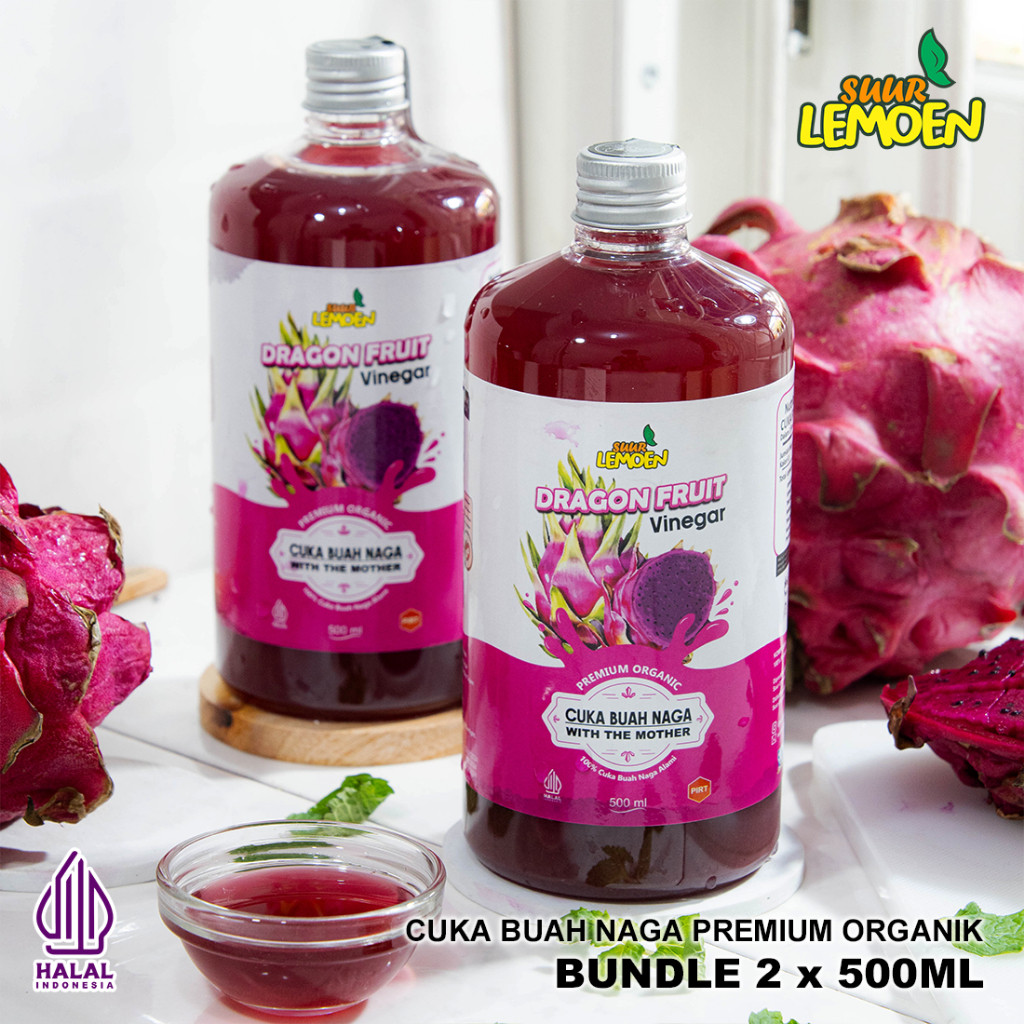 

Suur Lemoen - Cuka Buah Naga 1 Liter Original / Dragon Fruit Vinegar