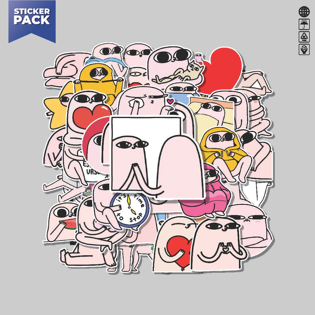 

[100PCS]Stiker Pack Stiker KETNIPZ Aesthetic Vinyl Anti Air Dekorasi Sticker Laptop Buku Journal Koper Helm Casing HP Gitar Helm Skateboard