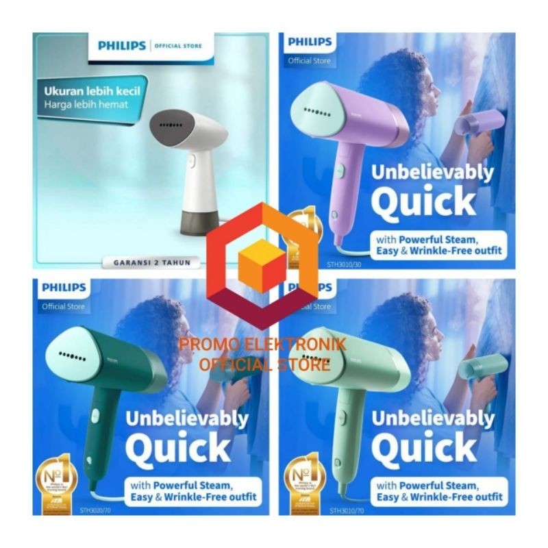 SETRIKA UAP PHILIPS STH1000 / STH1010 / STH 3010 / STH 3020 HANDHELD STEAMER STH 1000 / STH 1010 / S