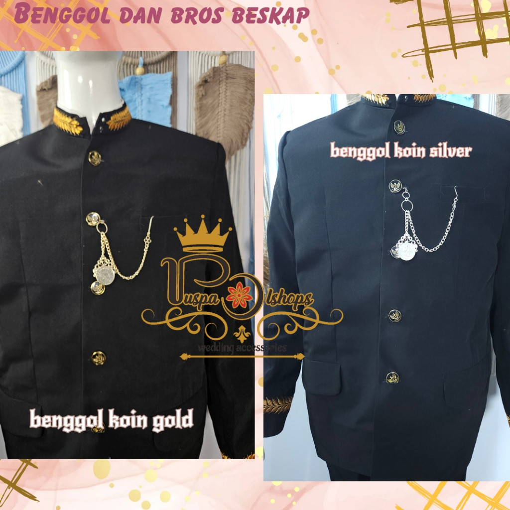<< MuRaH >> bros beskap jawa pria benggol koin beskap bros beskap sunda Wy7