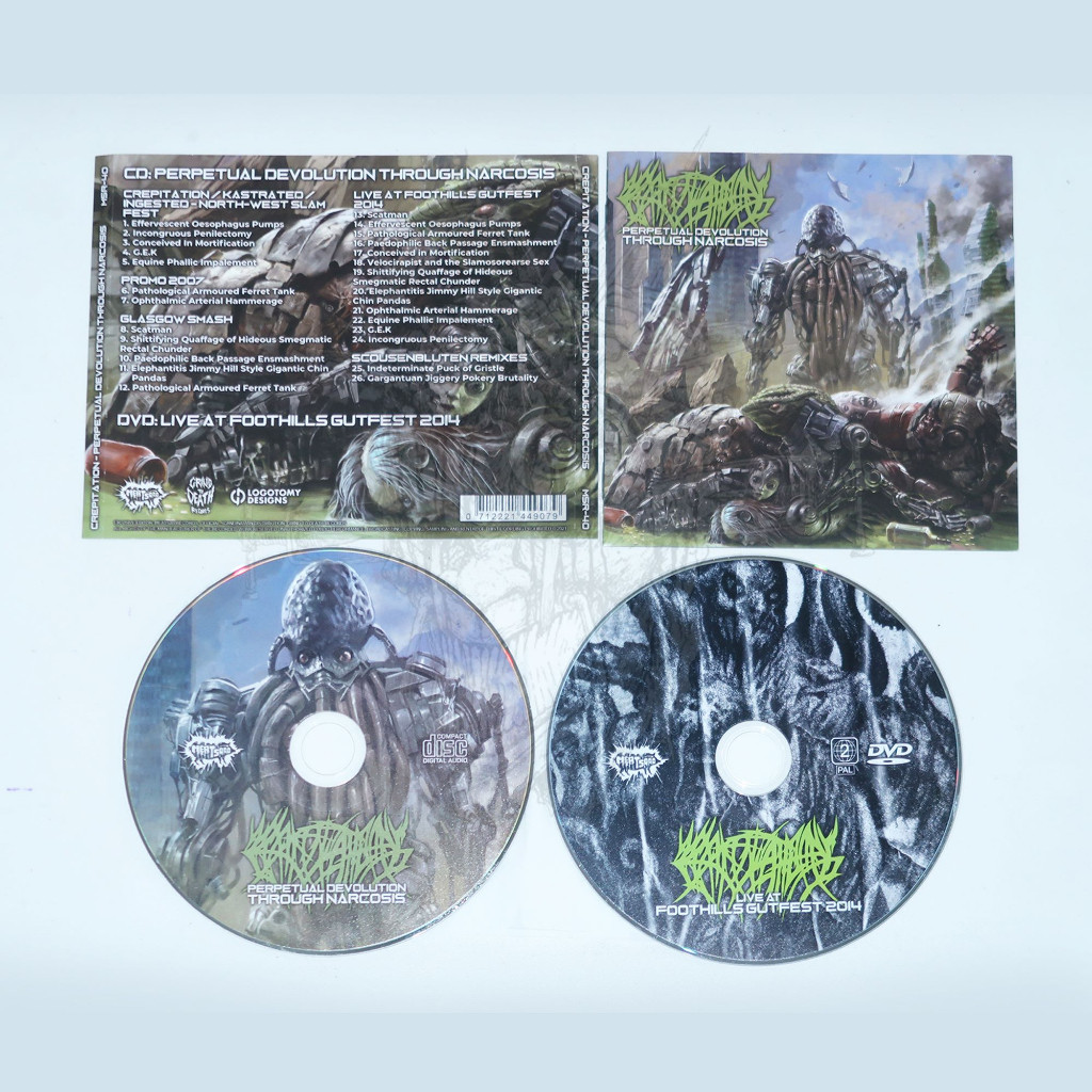 CD - CREPITATION - Perpetual Devolution Through Narcosis CD+DVD