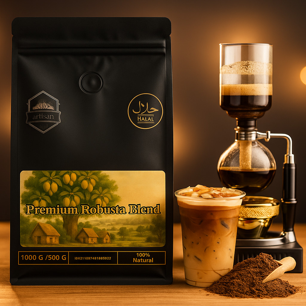 

Bubuk Kopi Robusta Blend Level 4 nikmat untuk Campuran Kopi Susu bubuk kopi Tubruk Robusta Blend level 4