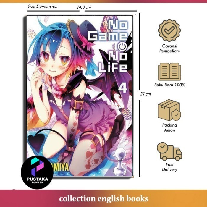 No Game No Life, Vol. 4 (Light Novel) English Eng -Velvetstore