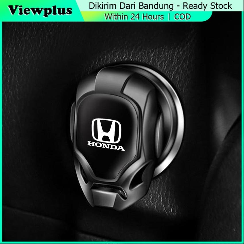 Engine Cover Start Stop Button dengan LOGO Honda Tutup Penutup Tombol Mobil Start Stop Engine Cover 