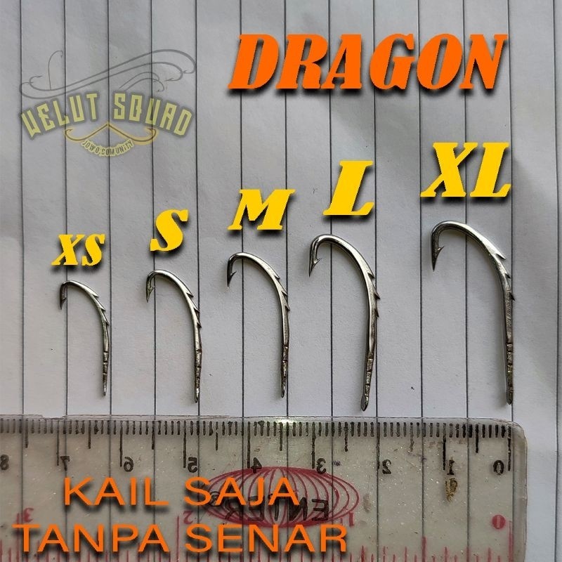 | ORIGINAL KAIL SAJA TANPA SENAR MODEL DRAGON WELUT SQUAD Ej-