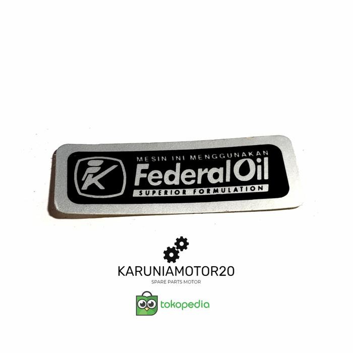 Sticker Bak Oli Federal Oil Grand Legenda Supra Prima Star Astrea 800 high quality