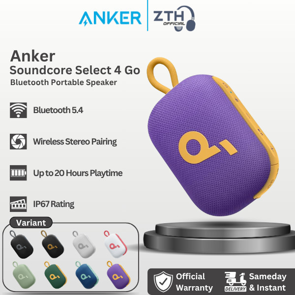 Anker Soundcore Select 4 Go Select4GO 4Go Bluetooth Speaker Outdoor Waterproof - A31X1