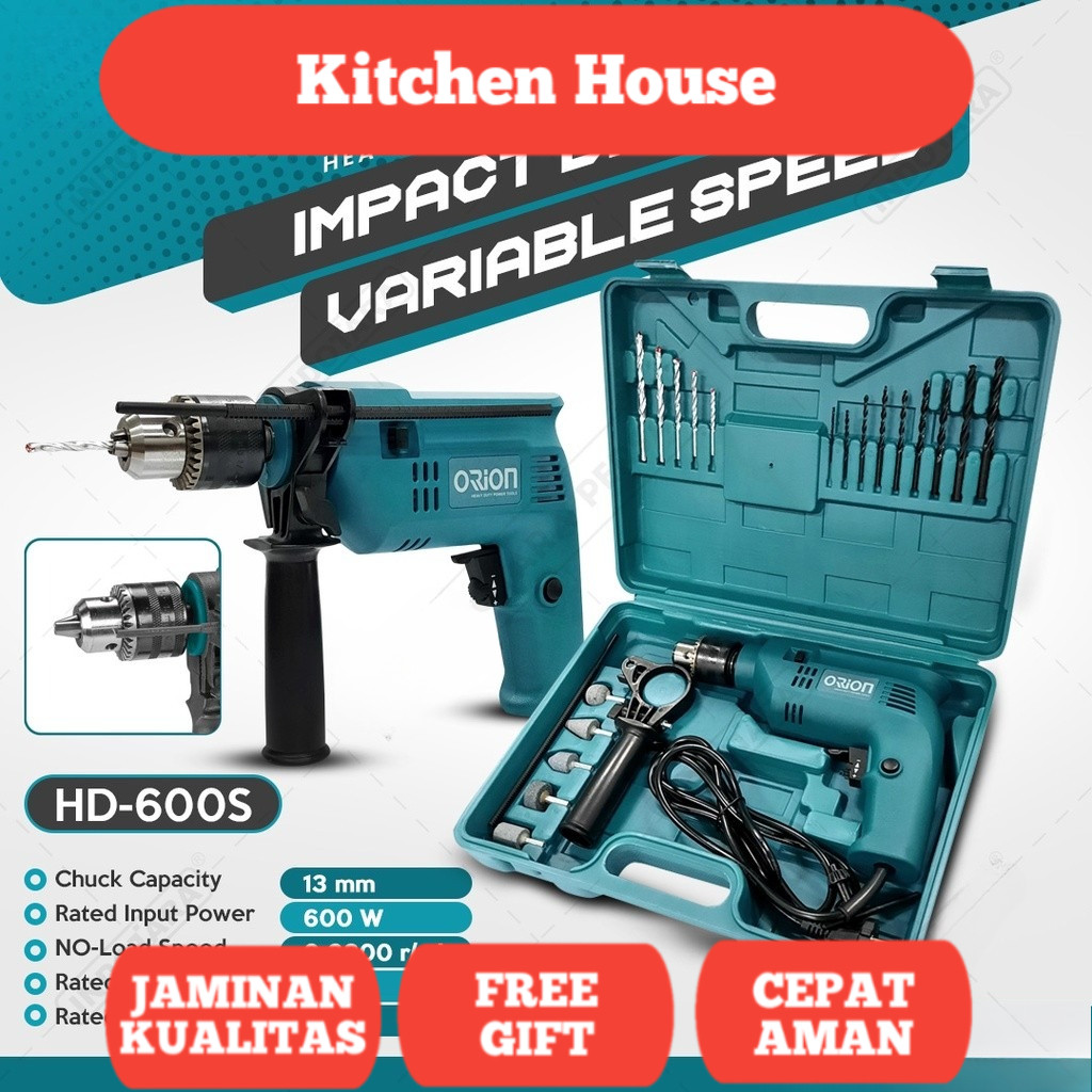 Mesin Bor Impact Drill Listrik Orion - HD600S
