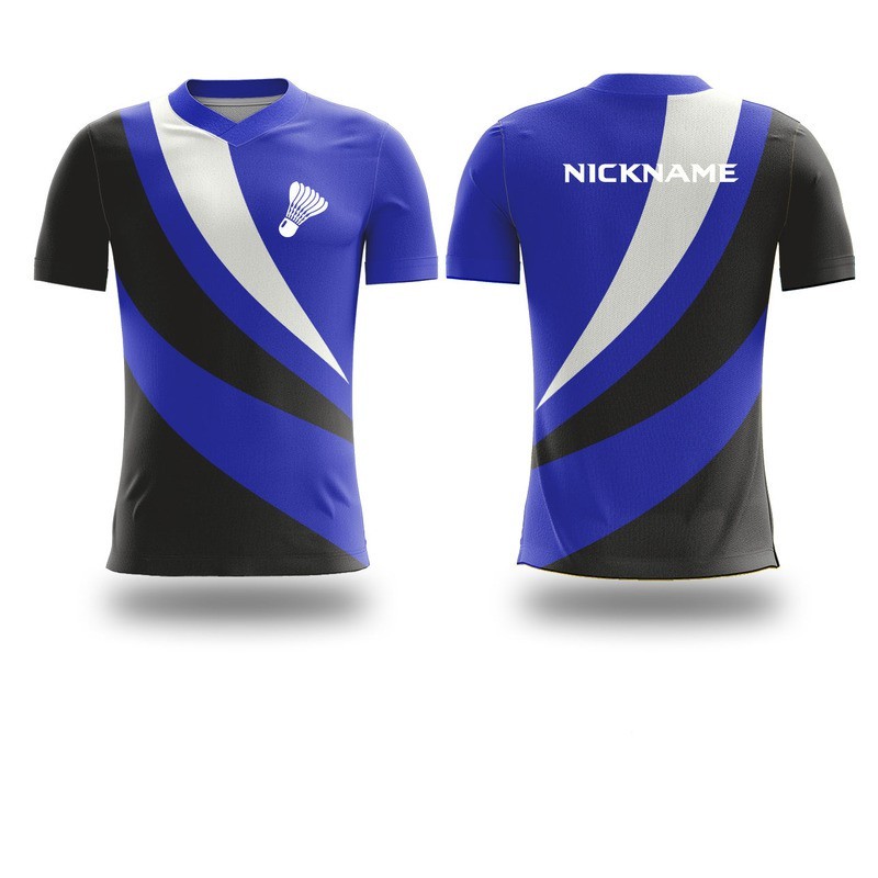 Kaos Jersey  Badminton Bulutangkis Full Print Costum Size S - XXXL ANK39 VMP