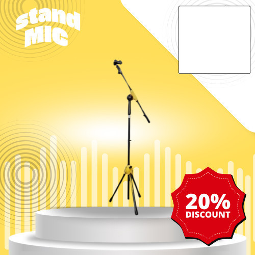 Stand Cagak Mic Panjang STX 106 Mik Full Besi Tripod Stand Microphone Besi
