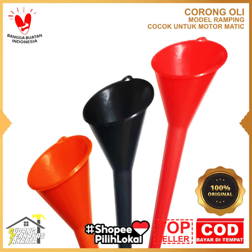 Corong Oli Multifungsi – Corong Panjang Ramping Untuk Motor Mobil