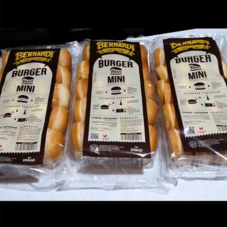 Bernardi Burger Bun Mini Isi 20 – Roti Burger Mini Lembut & Enak