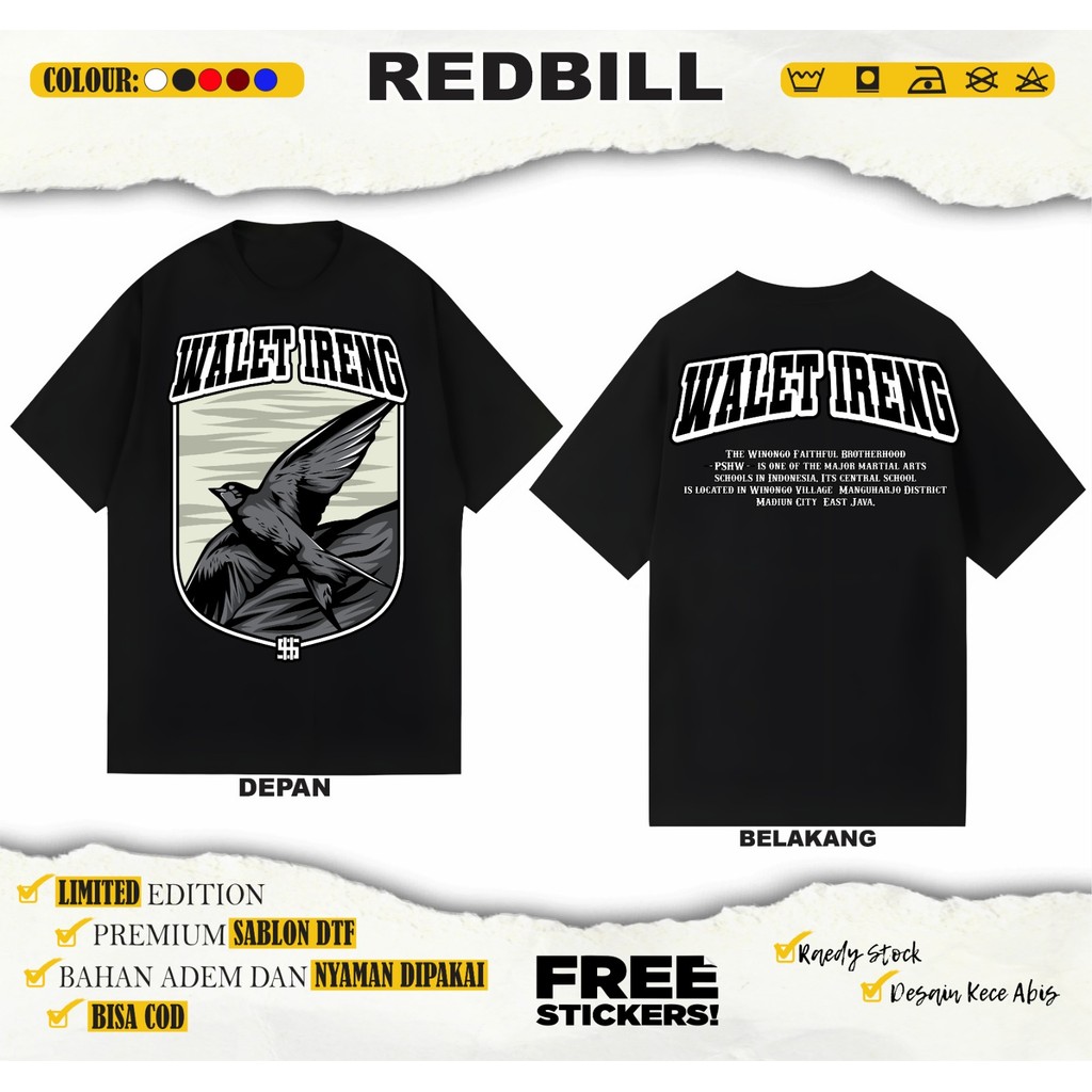 KAOS PSHW WALET IRENG KAOS PSHW TERBARU - KAOS SH WINONGO - KAOS PSHW SIMPEL - KAOS PERSAUDARAAN SET