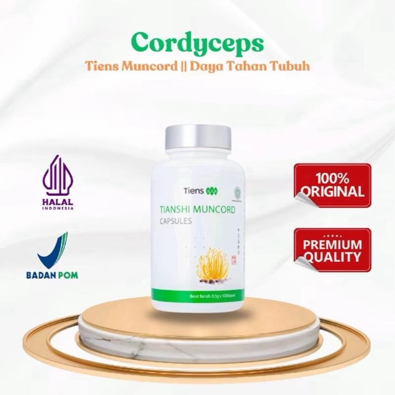 Tianshi Muncord Capsules 1 Botol kemasan ecer Kapsul Dewasa By Tiens World