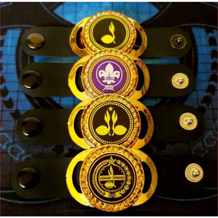 Kolong Hasduk Pembina/Bros Hasduk Pramuka jepit kacu /  Clips Pramuka Pembina - tunas 1