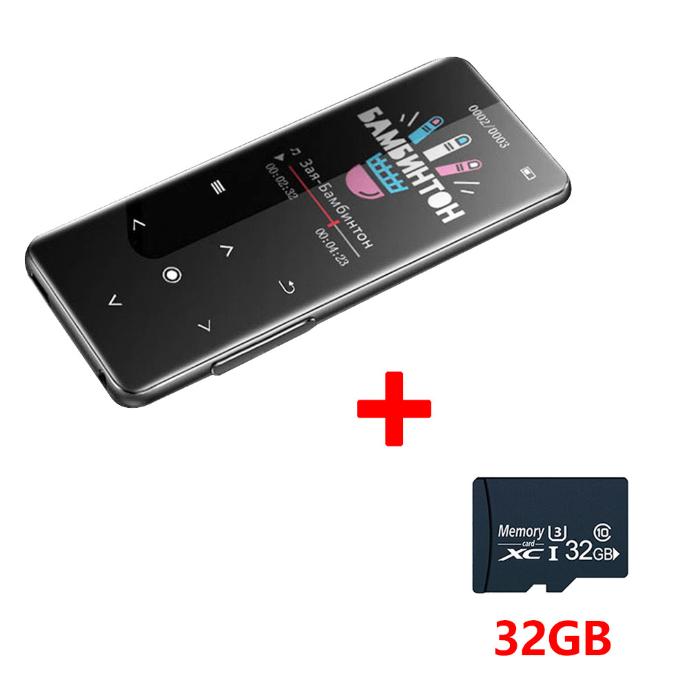 2024 New MP3 Player 1.8inch Touch MP3 MP4 HiFi Music Player Bluetooth 5.0 Built-in Speaker Walkman w