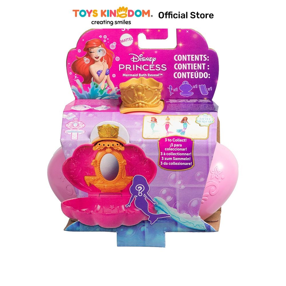 Disney Princess Set Mermaid Bath Reveal Random Toy Kids Toy Koleksi Mainan Anak Minifigure Permainan