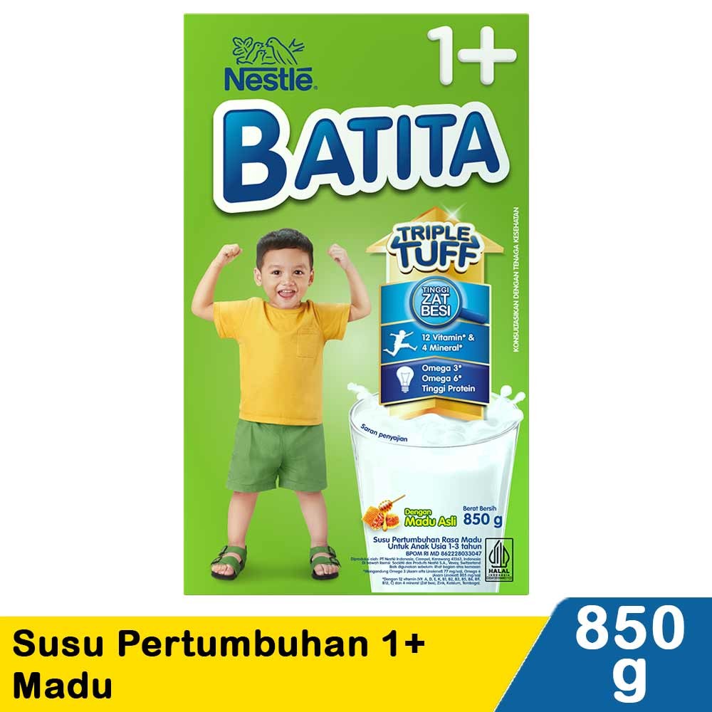 NESTLE BATITA1+ SUSU PERTUMBUHAN MADU 850g