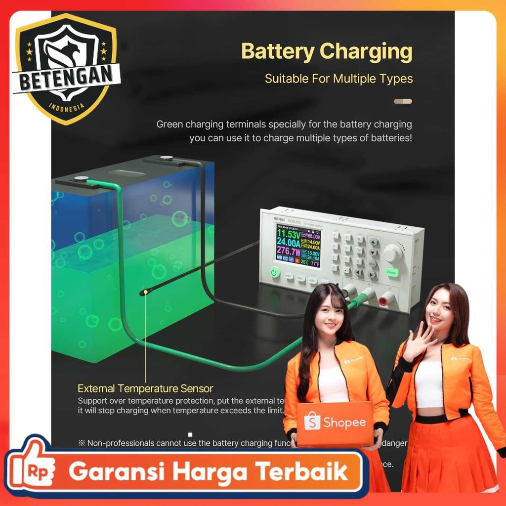 RIDEN Module Adjustable Power Supply DC Regulated Display 24A 60V - RD6024